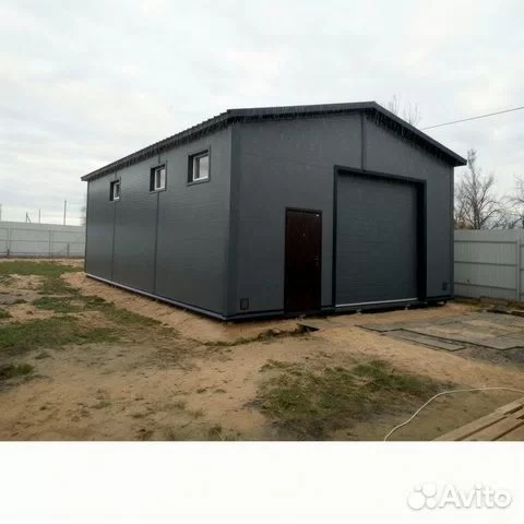 Гараж из сэндвич панелей 8х12 м