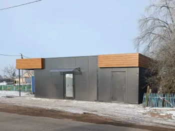 Модульный магазин с остановкой 8x3 метра